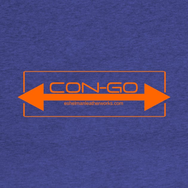 Compact Con-Go logo design in Orange by Eshelman Leatherworks